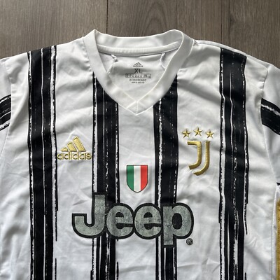 Adidas Juventus 2020-2021 Jersey 6 Mens XL White Black Gold