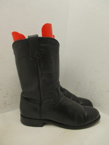 Justin 3133 hommes cuir noir cowboy western RODEO BOTTES D