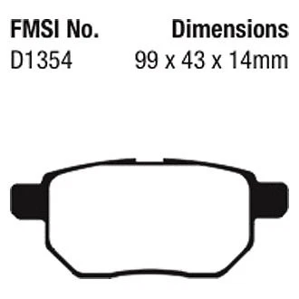 Pastillas de freno traseras deportivas EBC Greenstuff serie 2000 para Toyota Corolla 09-17 Foto 4 de 4