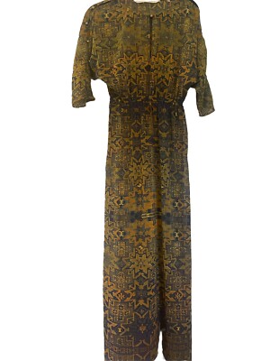 Twelveth Street By Cynthia Vincent Dress Maxi Sheer Boho Olive Green Multi | eBay Twelveth Street By Cynthia Vincent Dress Maxi Sheer Boho Olive Green Multi | eBay