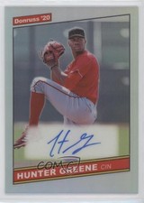2020 Donruss Optic '20 Retro 1986 Signatures Holo Prizm Hunter Greene Auto q4j