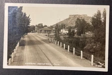 Entering Castle Rock Colorado RPPC 1934 Sanborn S-563