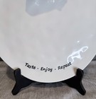 Kitschy Pampa Bay - Taste, Enjoy, Repeat 10” porcelain Dish w/ Silver Farm Pig — photo 3
