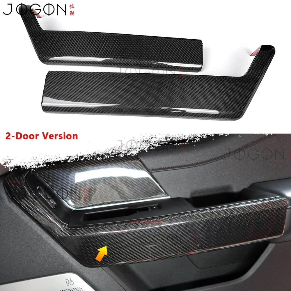 Real Carbon Fiber 2-Door Interior Door Panel Decor For Ford F-150 XL XLT 2021-26 - Picture 1 of 10