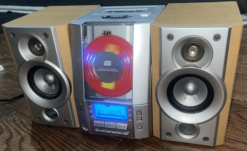 JVC FS-V30 Book Shelf CD, FM/AM, And Tape Deck Stereo TESTED (No Remote Control) - Picture 4 of 12