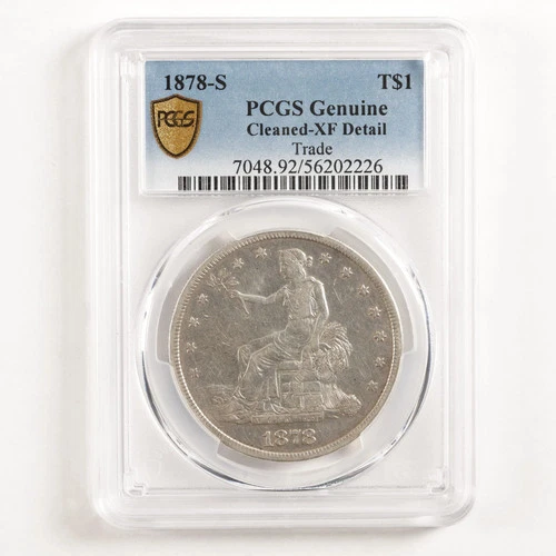 1878-S Trade Dollar $1 XF Details PCGS 31645