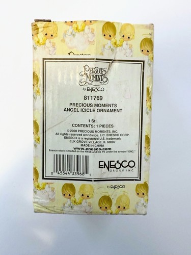 Vintage Angel/Icicle Ornament Enesco Precious Moments 2000 Adorable - Picture 7 of 8