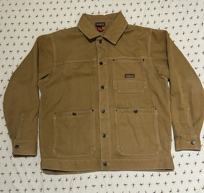 #ad Patagonia Denim Iron Forge Hemp Canvas Chore Coat Jacket Size L $145.00