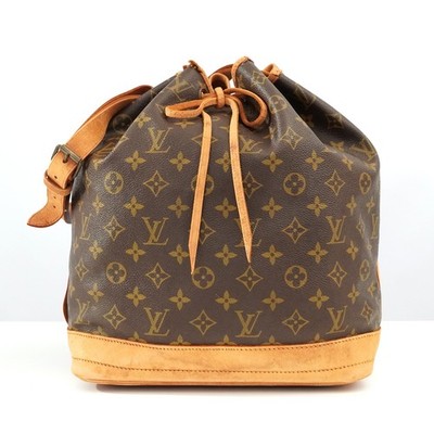 LOUIS VUITTON LV Monogram Noe M42224 Schultertasche Braun Frankreich Auth #56...