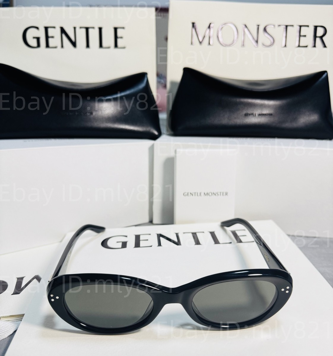 GentleMonster Cocoa 01 Sunglasses Black Frame Black Lenses | eBay