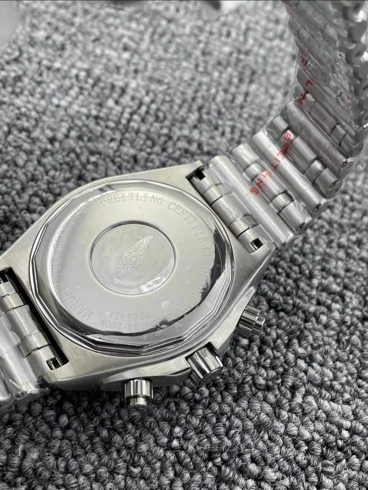 Correa Breitling de acero inoxidable plateada solamente Foto 4 de 4