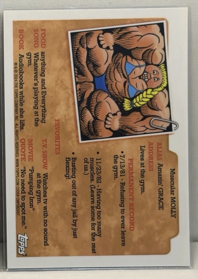 2024 Garbage Pail Kids Sapphire #AN-1b Gladiator Glen /50 - Bild 2 von 2