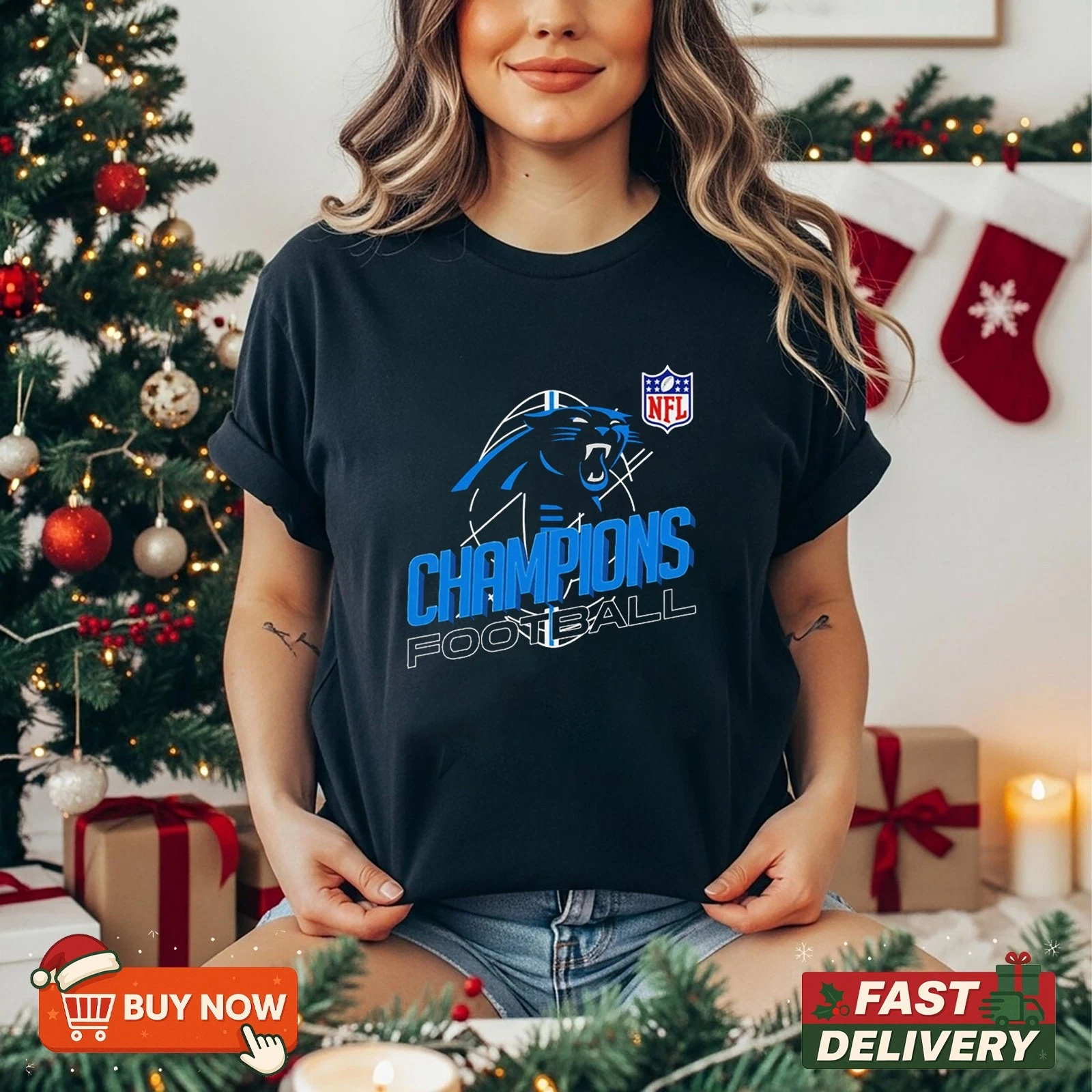 Carolina Panthers NFC South Division Champions 2025 TShirt