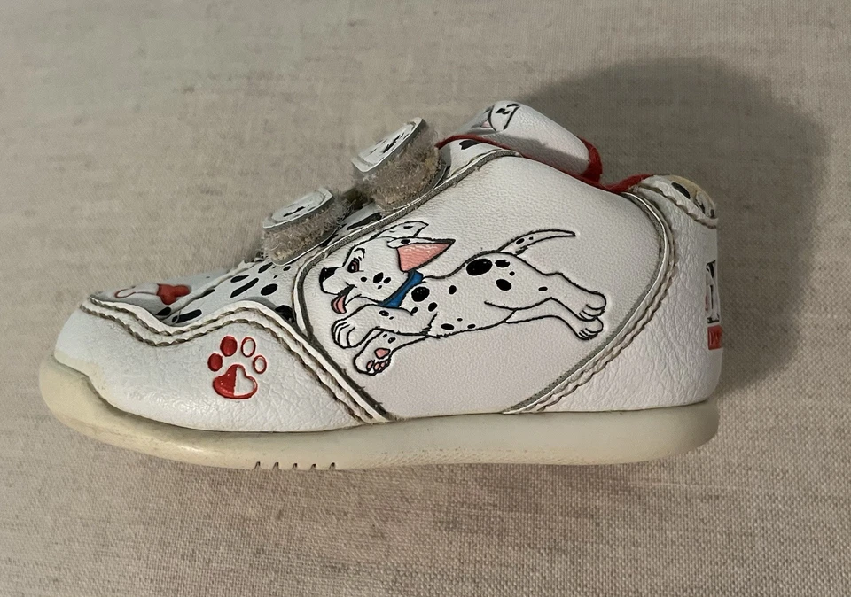 Vintage Disney 101 Dalmatians Dog Baby Sneakers Tennis Shoes Size 4 HTF  - Image 2 of 4