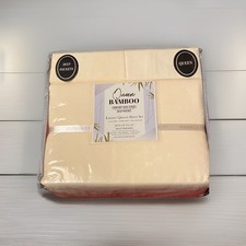 Queen Bamboo Comfort 1800 Series Sheet Set Cream/Eggshell Extra Soft NEW