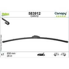 Wischblatt 650 mm Flachbalkenwischblatt mit Spoiler VALEO für u.a. FORD TRANSIT