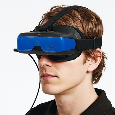 Simple Video Display Glasses.Type-C Input, Easy Connect to i-Phone 15/16,Plug...