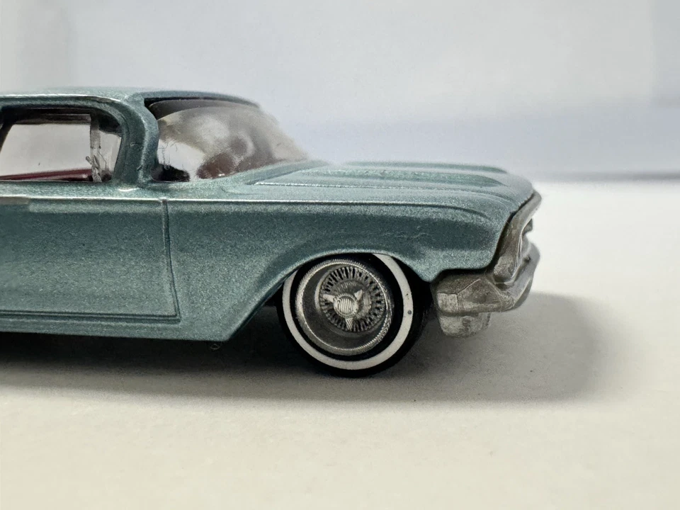 Matchbox 1960 Chevy El Camino Diecast Blue Loose Custom Lowrider 3D Wheel Swap - Image 2 of 4