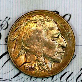 1935 S SUPERB GEM BU MS BUFFALO NICKEL FROM ORIGINAL COLLECTION