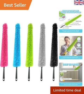 Extra langer Mikrofaser Staubwedel mit ergonomischem Griff - Ideal für die Reinigung zu Hause