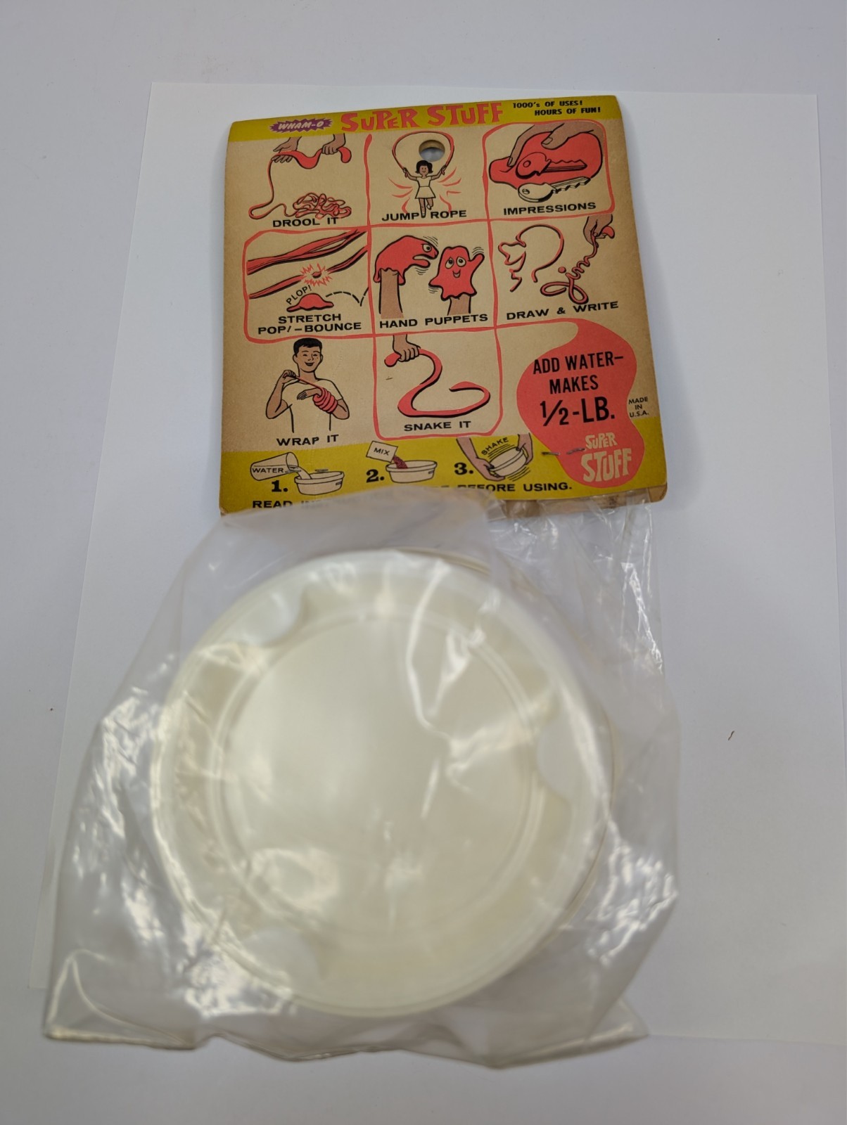 Vintage 1966 WHAM-O SUPER STUFF SEALED