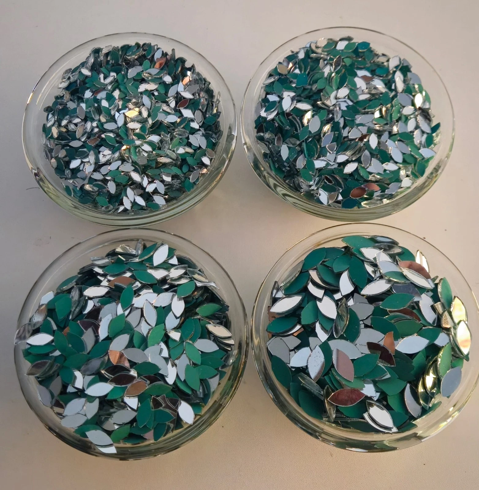 Kasti Eye Shisha Craft Mirrors — Small Glass Pieces for Embroidery & DIY