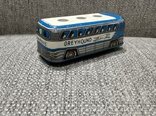 Vintage Rare Old Litho Wind up Tin Toy Bus Greyhound Express