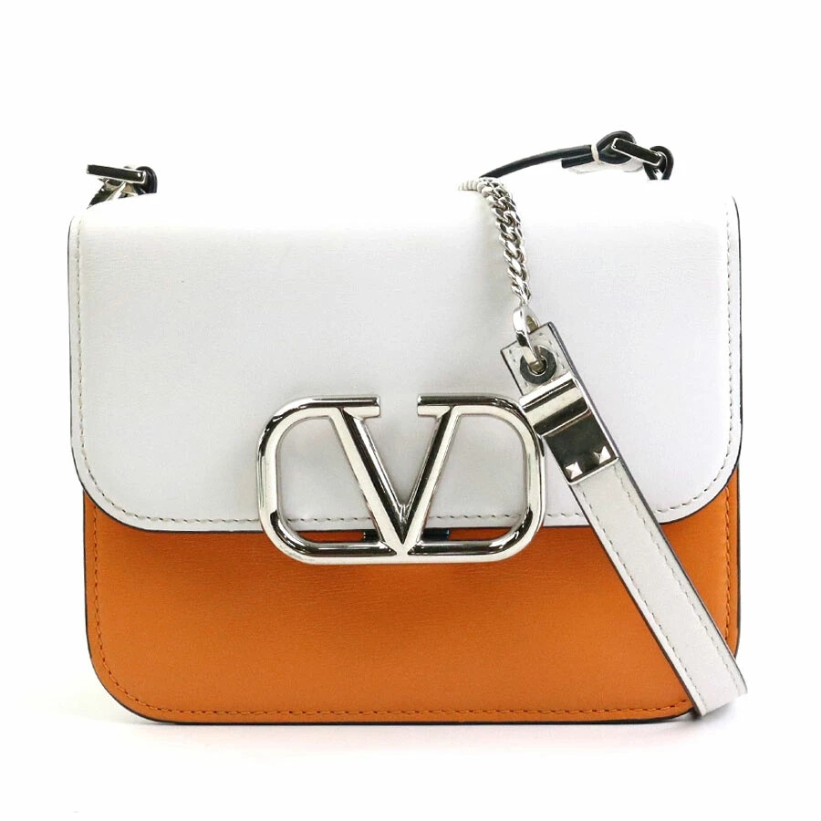 Valentino Garavani Leather V Logo Crossbody Bag White X Valentino Garavani Leather V Logo Crossbody Bag White X