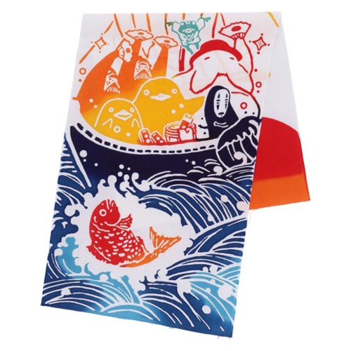 Spirited Away Tenugui Towel Takarabune No Face & gods Studio Ghibli New JP - Picture 12 of 12