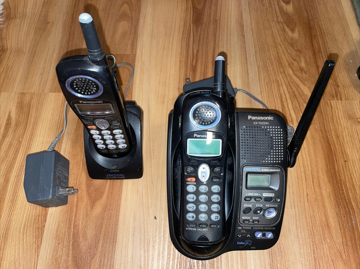 Panasonic KX TG2344B Cordless Phone Answering System KX Panasonic KX TG2344B Cordless Phone Answering System KX