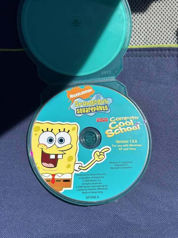 Fisher Price Fun 2 Learn Computer Cool School Software Sponge Bob Game CD - Image 3 of 3