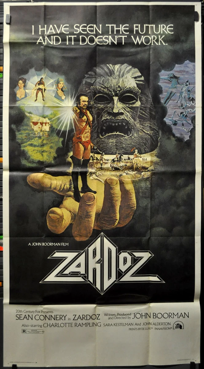 ZARDOZ 1974 ORIGINAL 41X81 3-SHEET MOVIE POSTER SEAN CONNERY CHARLOTTE  RAMPLING | eBay