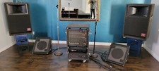P.A. System - 12 Channel Board, 2 Power Amps, Speakers, Monitors, Quadraverb