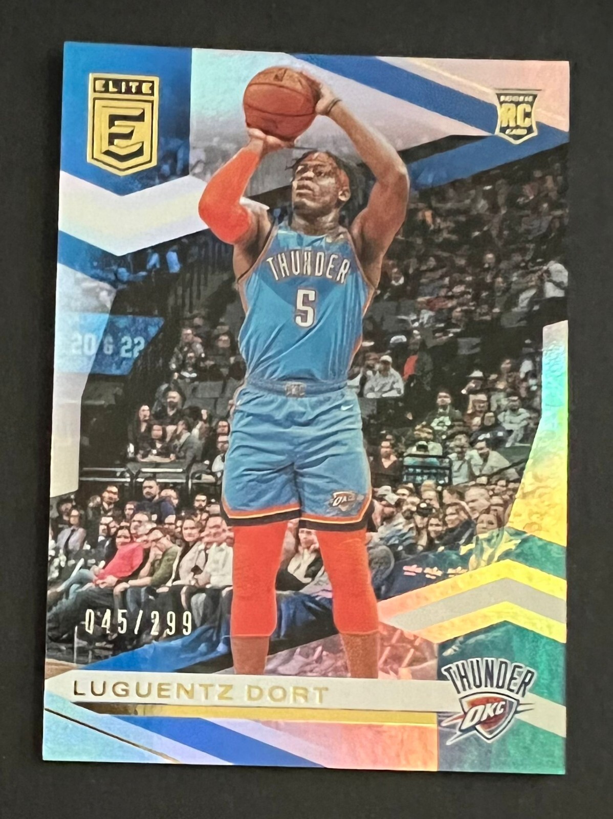 2019-20 DONRUSS ELITE #135 LUGUENTZ DORT RC /299 OKLAHOMA CITY THUNDER