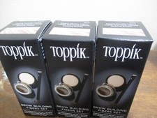 Lot of 3 Toppik Brow Buidling Fibers Set Light Brown