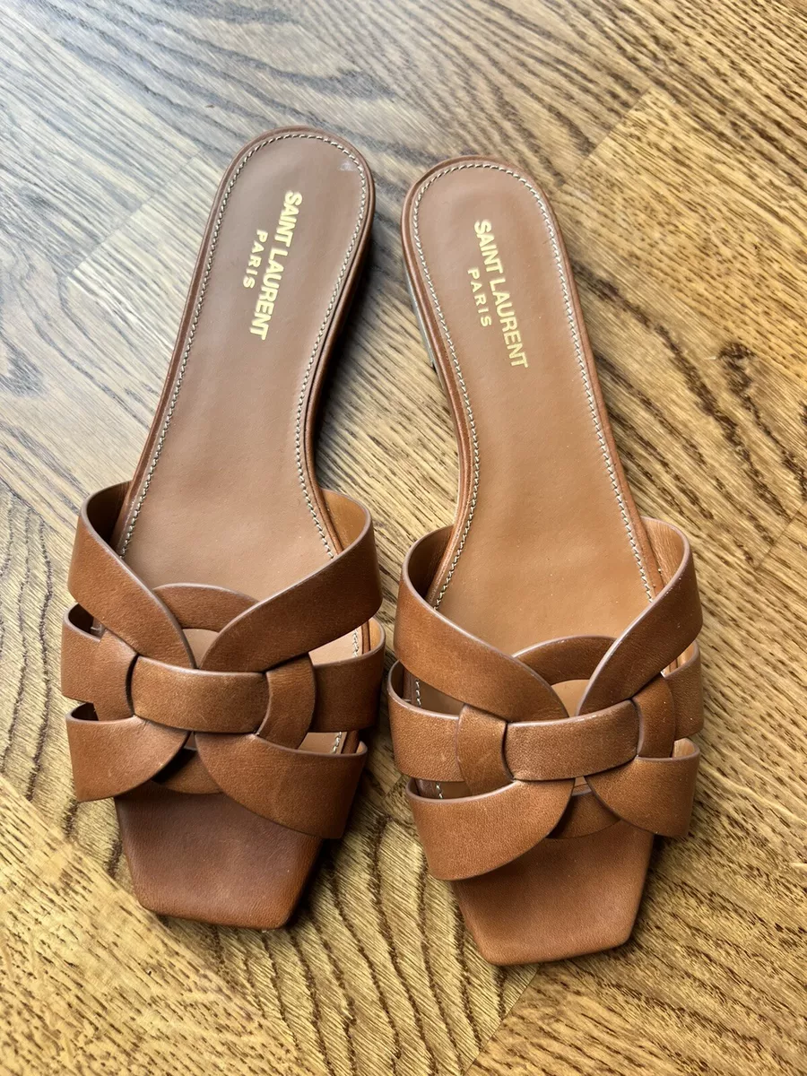 Yves saint laurent sandals flat sales