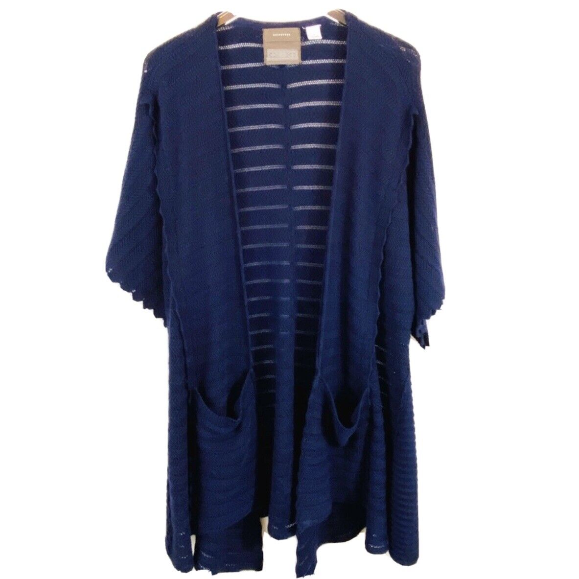 ANTHROPOLOGIE Guinevere Navy Open Front Cardigan … - image 1