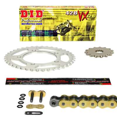 DID 428 VX G&B Kettensatz Yamaha XVS 125 Drag Star (VE01) 2004 X-Ring Clip