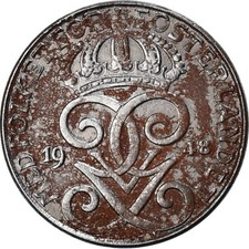 #1032302 M&uuml;nze, Schweden, Gustaf V, 2 &Ouml;re, 1948, SGE+, Iron, KM:811
