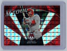 2022 Panini Mosaic #VT-3 Mike Trout Angels Prizm V Tool Mosaic