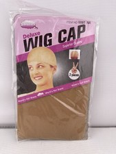 Dream Deluxe Wig Cap One Size Fits Most- 2 Pieces -Beige-0097 NA-1Pack