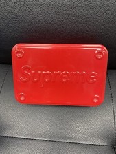 Supreme Metal Storage Box Red 2013 100 authentic