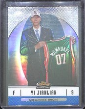 2006-07 2007-08  Topps Finest Basketball Blue Refractor Rookie #73 Yi Jianlian