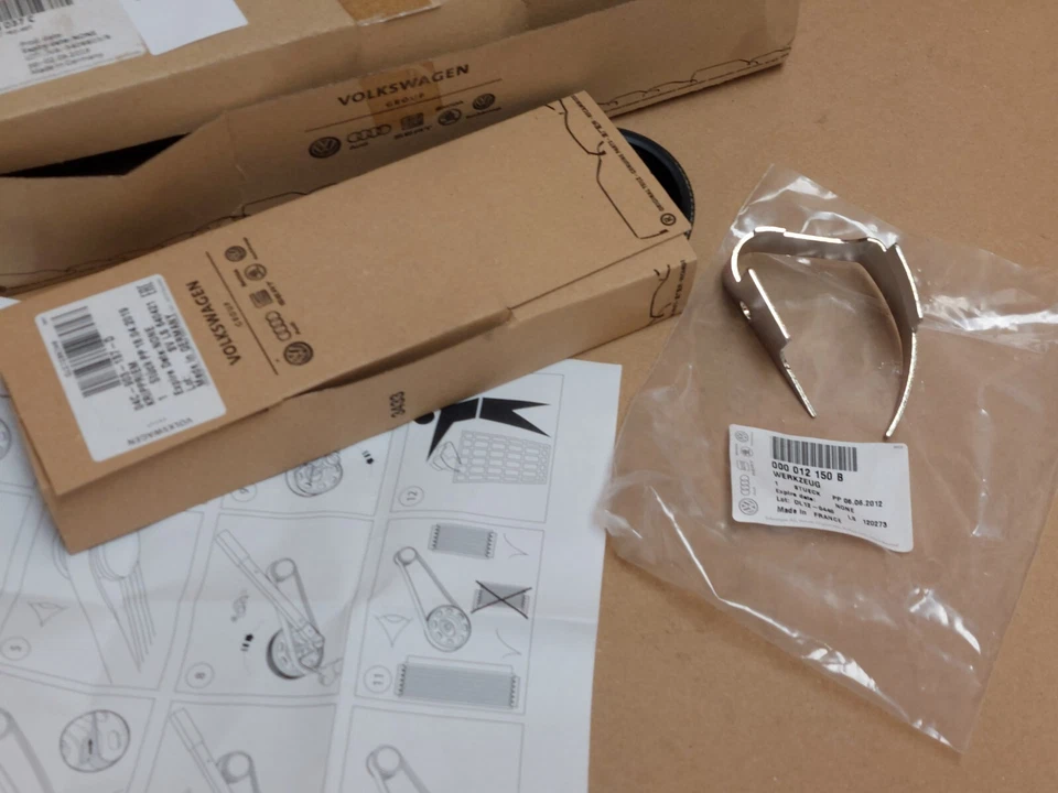 VW UP! Kit reparación correa V 12 aux 2012-2024 03L998037C Seat Ibiza 6P genuino NUEVO Foto 2 de 4