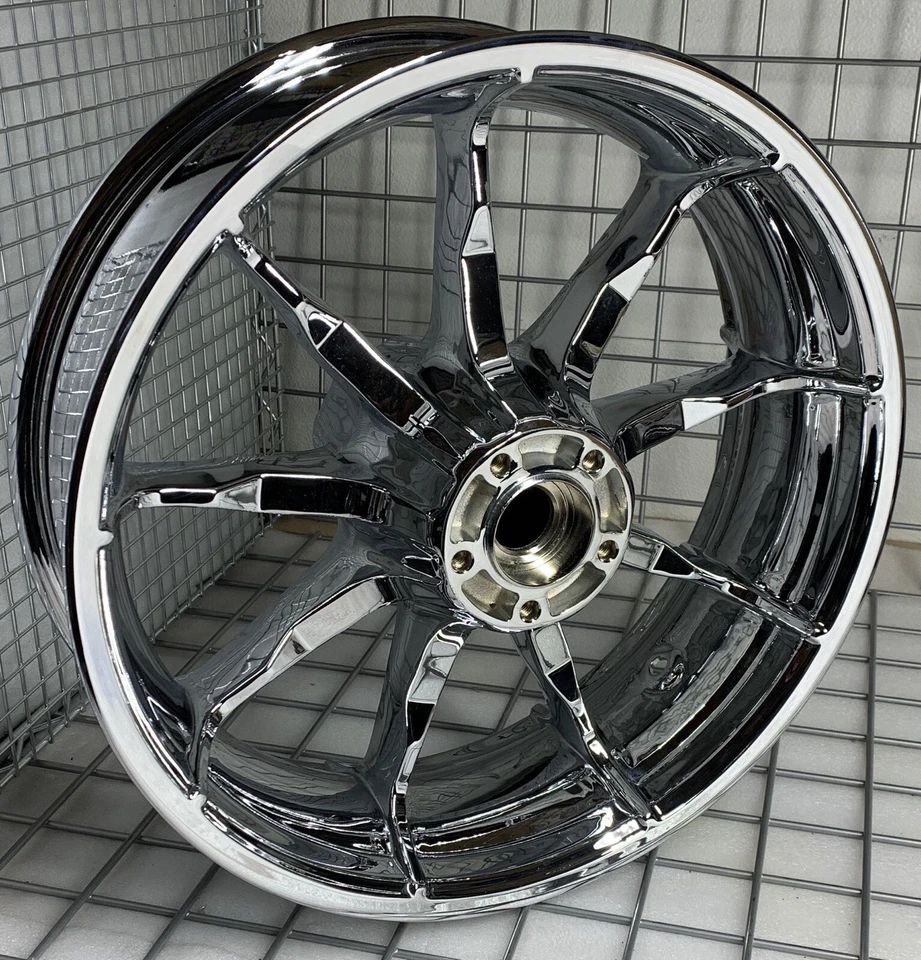 Harley Low Rider wheels FXLRS CHROME OEM 2018 -25 FXLRST 43300740 rims EXCHANGE - Image 3 of 4