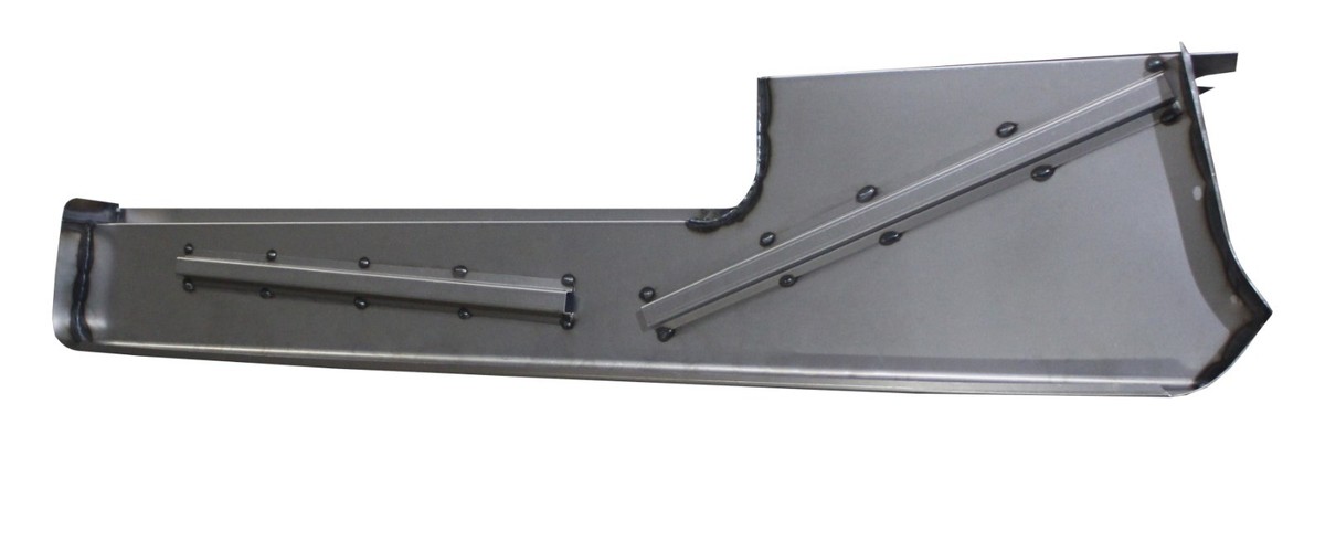 KUAFU Pair Steel Powder Coated Running Boards For Ford F-100 Pickup Truck 1953-1956 – Black-998274