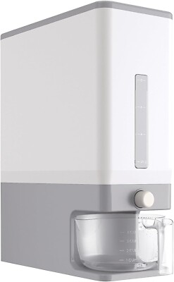 Reisspenderbehälter 25 Pfund (11,3 kg) Getreidebehälter Lagerung grau BPA-frei