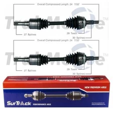 For Saab 9-5 2002-2009 Pair Set of Left & Right Axle Shaft Assemblies SurTrack