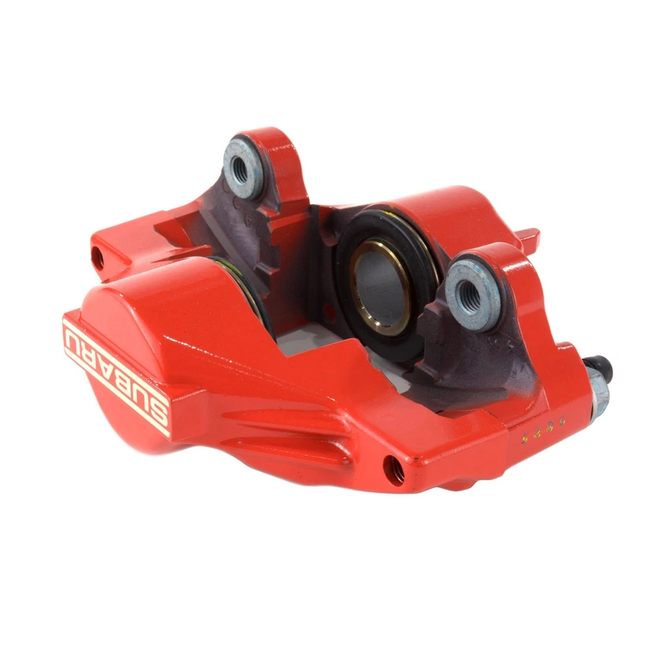 Pinza de freno trasera izquierda roja OEM 2006-2007 Subaru Impreza WRX 26692FE0508A Foto 3 de 4