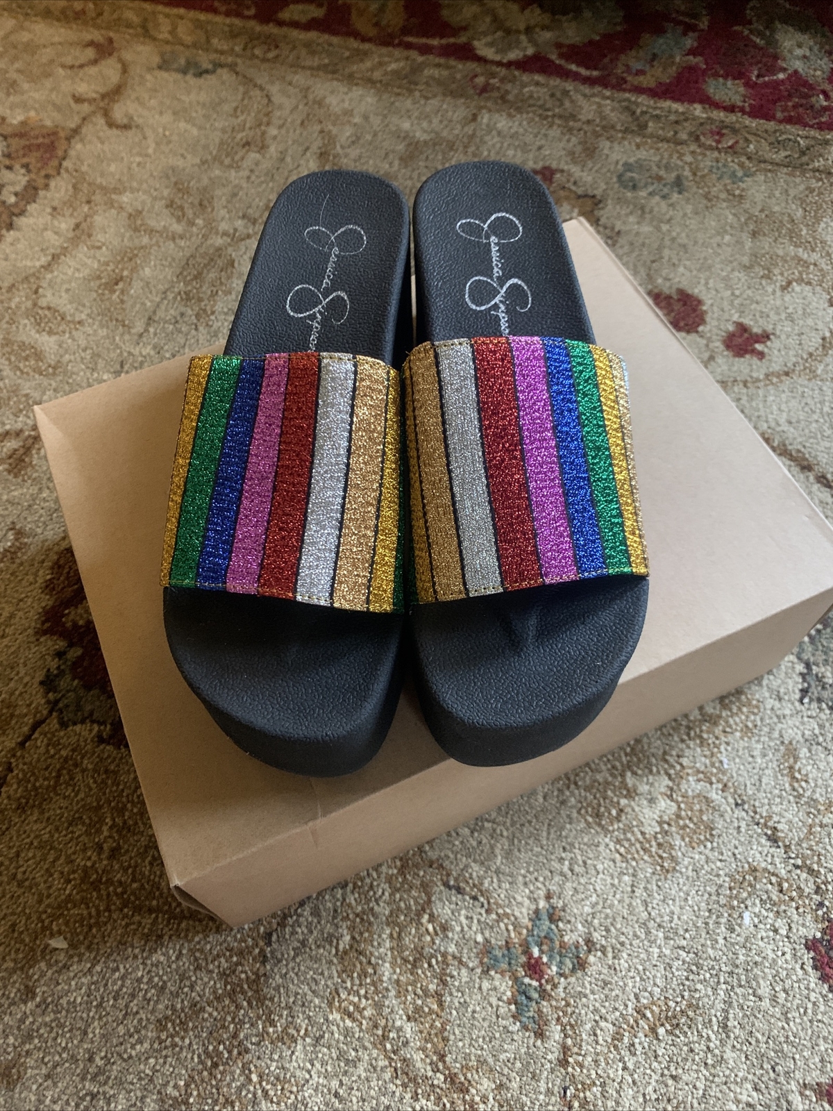 jessica simpson rainbow sandals